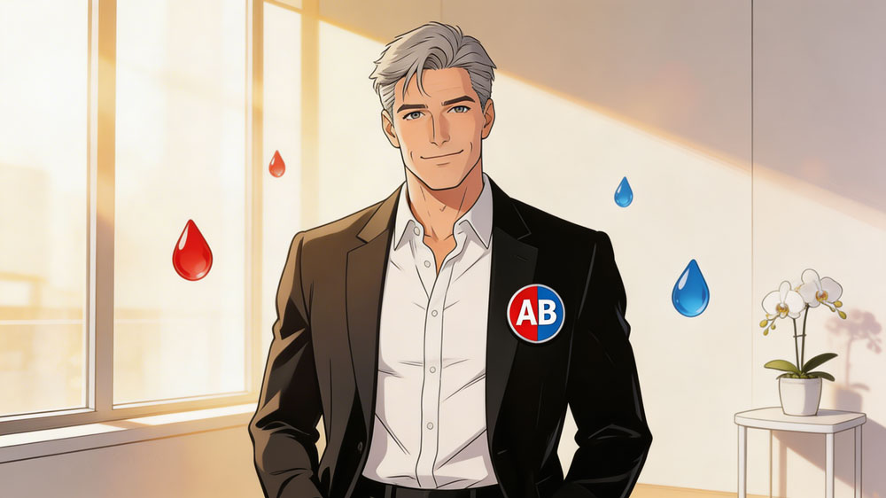 Die Blutgruppe AB vereint A- und B-Gene. Sie ist weniger als tausend Jahre alt und nur bei zwei bis fünf Prozent der Bevölkerung vertreten. In den meisten Fällen sind alle Lebensmittel, die für den A- oder B-Typ unverträglich sind, auch für den AB-Typ unverträglich. Eine Ausnahme ist zum Beispiel die Tomate. Während der A- und B-Typ die speziellen Lektine nicht verträgt, kann der AB-Typ Tomaten ohne Schaden essen.