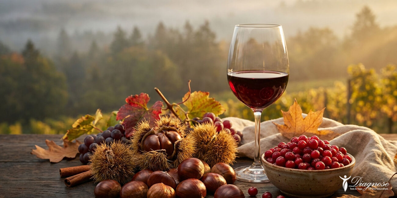 Gesund im Herbst mit Kastanien, Wein und Preiselbeeren Was wir schon lange wussten, jetzt durch Studien belegt